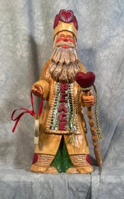 Bolinger Father Christmas — painted detail close-up