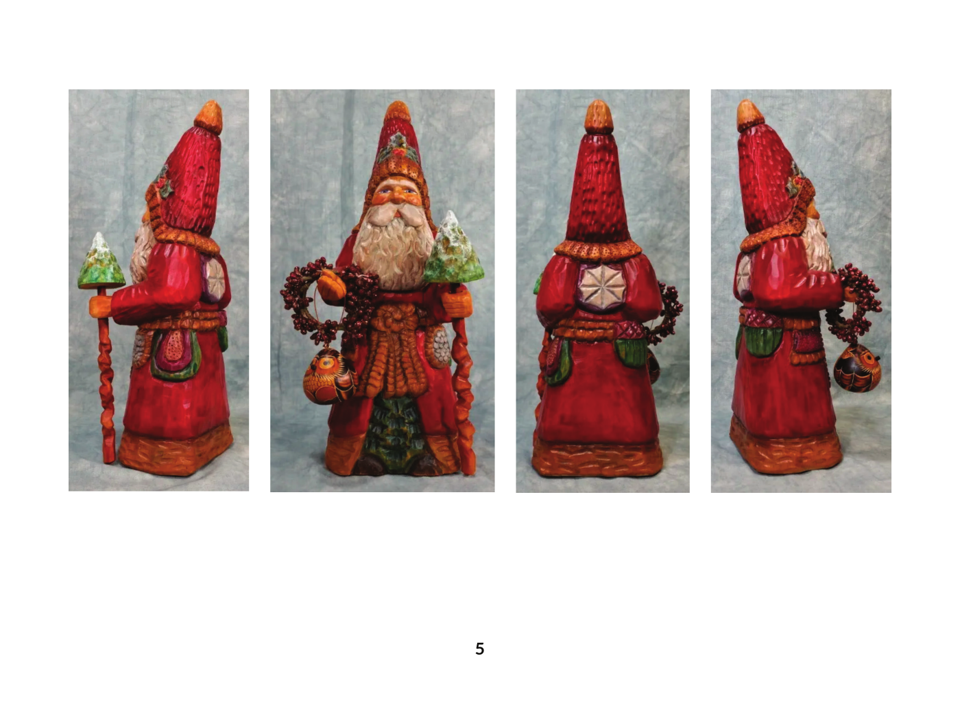 Paul Bolinger Father Christmas carvings
