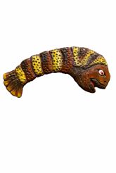 Sea Monsters cask carving — nautical map creatures detail
